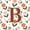 Pink Brown B, variant on Catabedysis Vintage Alphabet I Zipper Twin Comforter Sets with Fitted Sheet and 2 Pillowcases,Flower Pattern Zipper Bedding Set For Girls,Pink Reversible,4-Piece