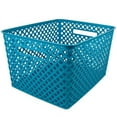 thumbnail image 3 of Woven Basket, Medium, Hot Pink, 3 of 4