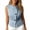 Silver, variant on Women's Slim-Fit Denim Vest Tops Button-Down Sleeveless Casual Streetwear Trendy Casual Waistcoats