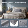 thumbnail image 2 of Unique Bargains 2 Pack Cotton Pillowcase Cooling Envelope Closure Bedding Queen Dark gray, 2 of 5