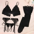 thumbnail image 2 of Women Lace Garter Belt Sexy Bra Garter Belt Panties Socks Suspender Belt Set, 2 of 7