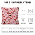 thumbnail image 6 of COMIO  Valentines Pillow Covers Pink Red White Love Heart Decor Throw Pillows Case for Couch Anniversary Decorative Cushion Case for Sofa Bed Decorations Set of 2, 6 of 6