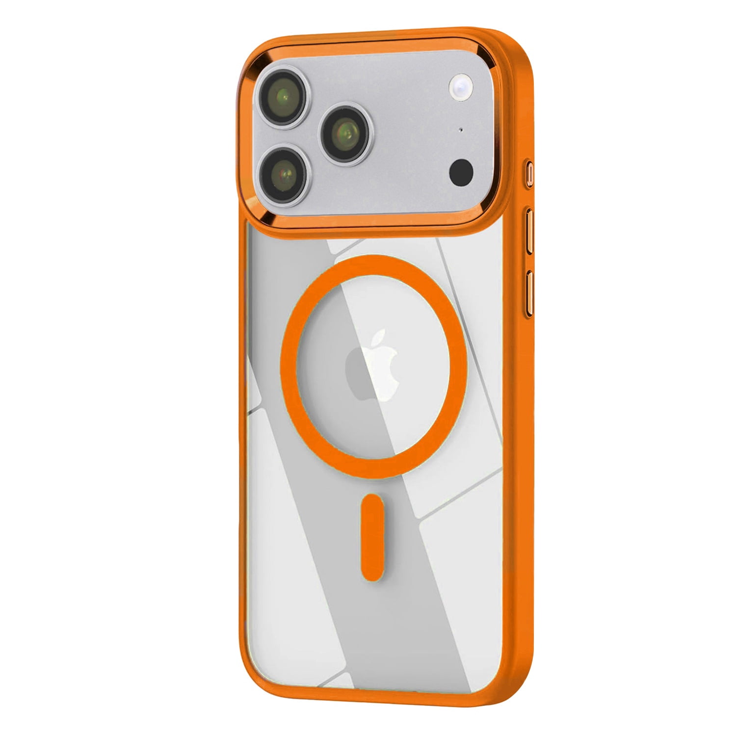 Shiny Magnetic Clear Cases for iPhone 17 Pro Max