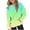Mint Green, variant on Girl's Tie Dye Pullover Casual Gradient Colorful Sweatshirts Crewneck Long Sleeve Oversize Shirts with Pocket Holidays Vacation Outdoor Age 2-12Y Outfits