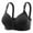 Black, variant on Sngxgn Women's Pure Comfort Wireless Lace Longline Bralette(Rose Gold,36)