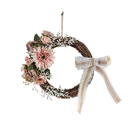 Spring Wreath Artificial Spring Wreaths for Front Door 16.54 Door Wreath by XSAOP