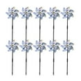 thumbnail image 1 of Molinos disuasorios para aves Bewildely 10 Uds PVC plata Jardín y Patio, 1 of 6