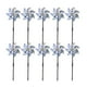thumbnail image 2 of Cateissary 10 piezas de molinetes reflectantes de PVC para disuadir pájaros-materiales para el Control de aves de larga duración Jardín y Patio 7 ángulo de plata, 2 of 6