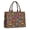 Monster Cartoon Truck Brown Pattern, variant on Monster Cartoon Truck Black Pattern Tote Bag, Travel Tote Purse with Interior Pockets & Top Handle, Large Capacity Gifts for Work Shopping Travel,15.7 X 5.1 X 13 Inches