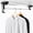 11.8in, variant on Retractable Closet Pull Out Rod, Metal Telescopic Clothes Hanger, Heavy Duty Slide Out Valet Rod with 110.2lb Load Capacity, Wall Mounted Multi-Purpose Organizer for Wardrobe Bathroom Kitchen,A