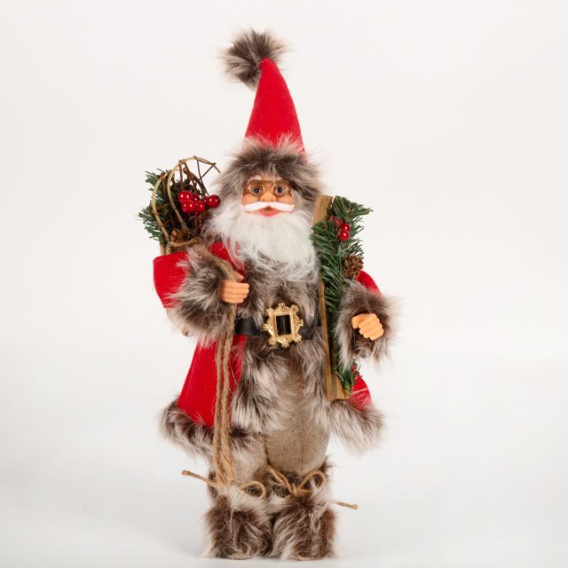 KG Navidad listo para enviar Papa Noel Pere Noel 30CM 45CM 60CM Santa Navidad trineo Santa Claus figura Navidad Santa muñeca estatuilla