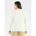 thumbnail image 3 of Terra & Sky Women's Plus Holiday Talking Sweater, Midweight, Sizes 0X-4X, 3 of 5