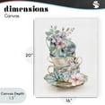 thumbnail image 4 of Stupell Industries French Country Floral Teacup Chinoiserie Canvas Art, 16 x 20, by Kim Allen, 4 of 8