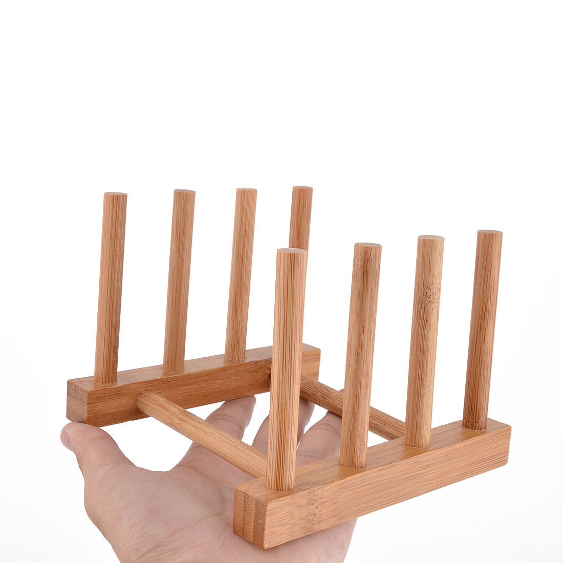 Kitchen Wood Kitchenware Dish Bowl Plate Holder Organizer Drying Rack Wood Color Walmart Canada