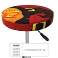 thumbnail image 4 of Haiem Halloween Pumpkin Cushion Round Bar Chair Seat Cover Bar Chair Cushion Covers Elastic Washable Bar Chair Cover,Protects from Scratches and Stains-14 inch, 4 of 7