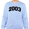 thumbnail image 2 of 2003 College Style Sweatshirt Unisex X-Large Light Blue, 2 of 5