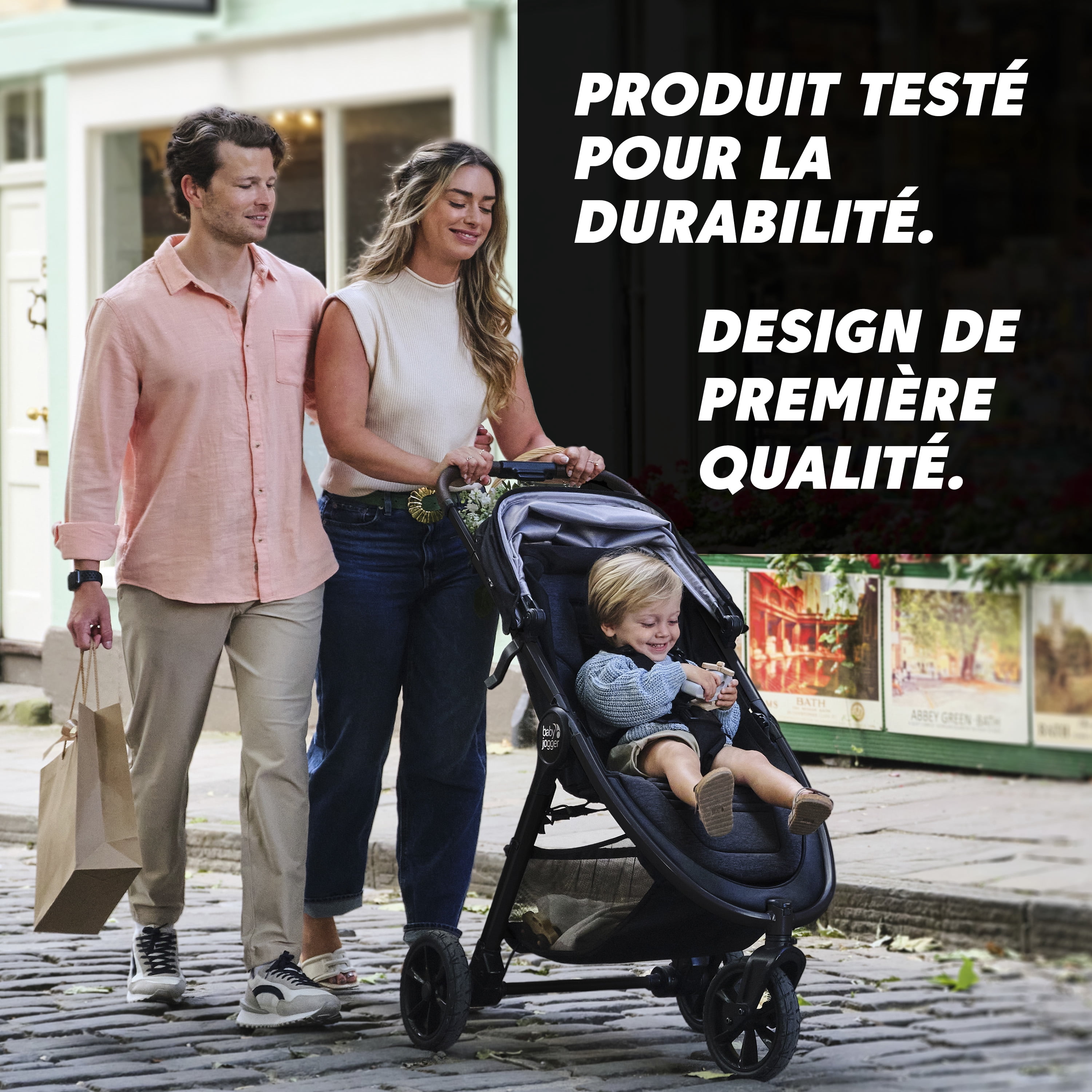 Poussette tout-terrain Baby Jogger city mini GT3, ivoire givré