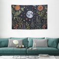 thumbnail image 2 of Acheng Botanical Moon Phase Tapestry - Floral Plants Boho Tapestry Wall Hanging Bohemian Mandala Wall Tapestry for Bedroom Aesthetic Home Dorm 60x40in, 2 of 7