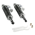 thumbnail image 7 of BFY 2Pcs 375mm Air Rear Shock Absorbers Universal Fits Honda Suzuki Yamaha Kawasaki ATV Go Kart Quad Dirt Sport Bikes Black & Silver, 7 of 7