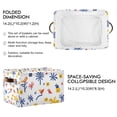 thumbnail image 2 of Yayeee 2 Pack Canvas Storage Basket with Handles for Shelves Fabric Bins Closet Organizer, Tropical Rhythm, 2 of 8