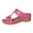 Pink, variant on Linfrsh Womens Sandal Fame Pillow Recovery Sandals for Women, Adjustable Double Buckle Waterproof EVA Cloud Slides for Women(Orange,Size7)