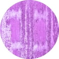 thumbnail image 1 of Ahgly Company Indoor Round Oriental Purple Industrial Area Rugs, 6' Round, 1 of 4