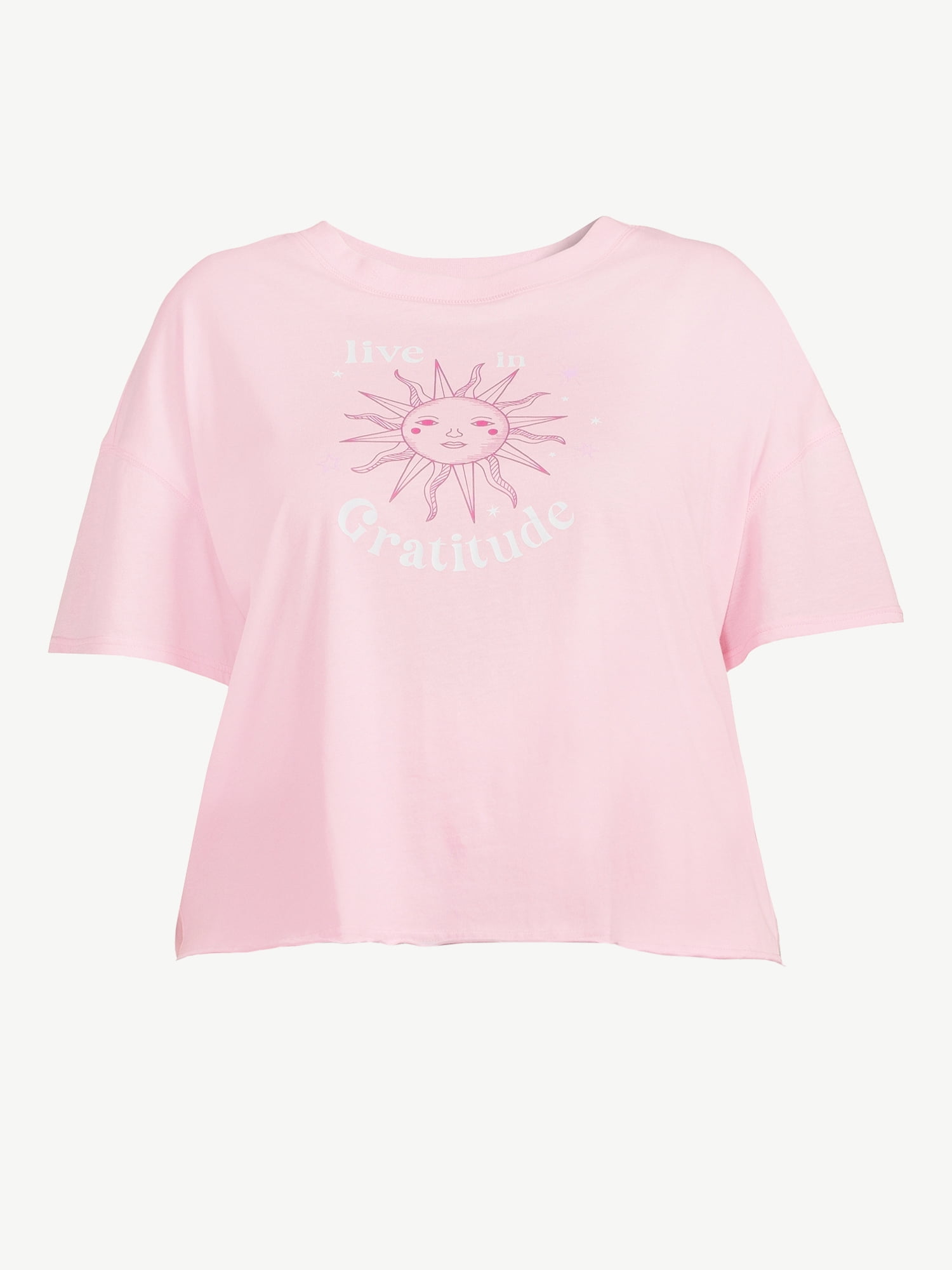 Joyspun Women's Graphic Sleep T-Shirt, Sizes S to 3X