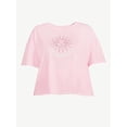 thumbnail image 5 of Joyspun Women's Graphic Sleep T-Shirt, Sizes S to 3X, 5 of 5
