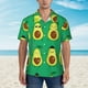 thumbnail image 2 of Balery Cartoon Fruit 1 Camisas hawaianas de manga corta para hombre, camisas playeras de corte holgado, camisas de vacaciones con botones,3X-Large, 2 of 7