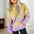 thumbnail image 5 of WELOIJEVBE Hoodies for Teen Girls Trendy Preppy Hooded Sweatshirts Oversized Long Sleeve Shirts Gradient Clothes for Girls, 5 of 7