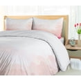 thumbnail image 5 of Ambesonne Pale Pink Duvet Cover Set, Geometric Digital, 2-Calking, Coral Peach, 5 of 7