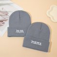 thumbnail image 1 of SNNROO Single/Two/Three-piece Set Papa+mama Autumn and Winter Knitted Hats, 1 of 6