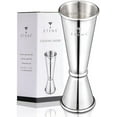 thumbnail image 7 of Professional Japanese Jigger w/Measurements Inside – 1 oz 2 oz Cocktail Shot Measure Jigger, Bar Measuring Jigger for Bartending, Drink Measurer Cup (Silver, Stainless Steel), 7 of 7