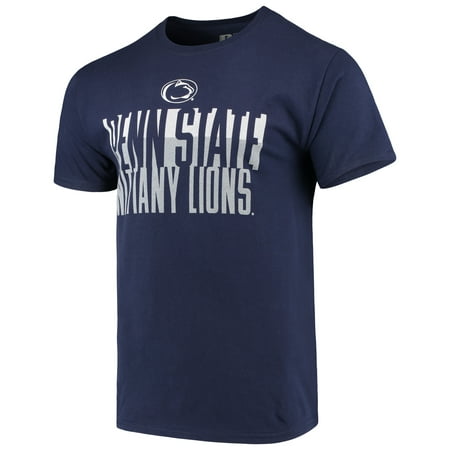 Nittany Lion T-shirt - Men's Russell Navy Penn State Nittany Lions Textured Trend Crew Neck T-Shirt