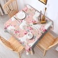 thumbnail image 2 of Great Pyrenees Dog and Pioneer Flower Square Tablecloth,Waterproof Square Table Cover,Wipeable Spillproof Washable Table Cover for Home Kitchen Party Decor 42"X42"(107x107cm), 2 of 6