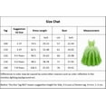 thumbnail image 4 of KAWELL Princess Tiana Dress Party Costume for Little Girls Fancy Christmas/Halloween Child Role Play Green Fairy Skirt with Wings ,3/4t, 4 of 5
