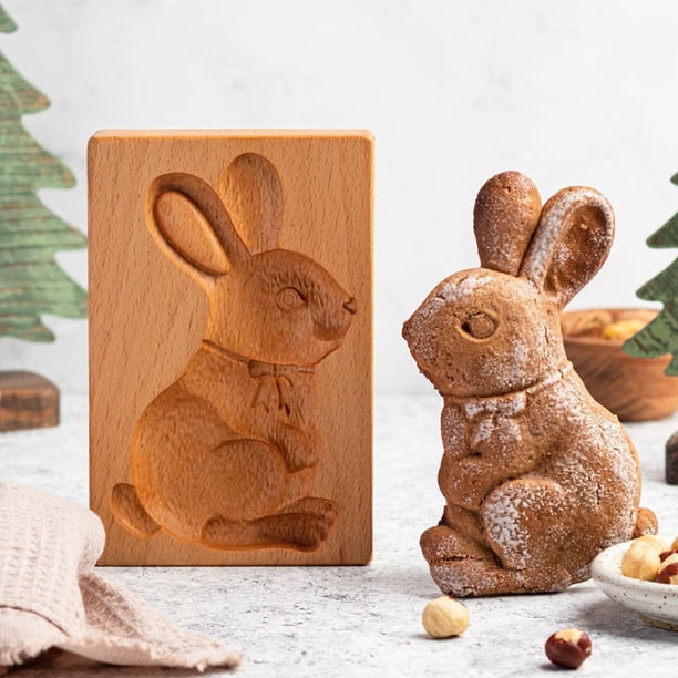 Cookie Mold Sturdy Easy Release Food Grade 3D Funny Wooden Cookie