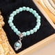 thumbnail image 2 of Turquesa pulseras elásticas pulsera unisex pulsera pulsera de yoga pulsera azul pulsera de piedras preciosas Turquesa joyería pulsera de piedra natural, 2 of 6