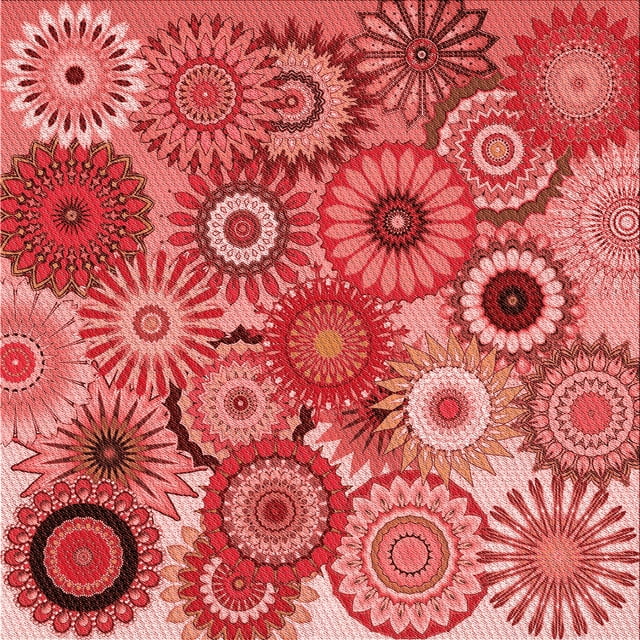 Ahgly Company Tapis d'Aire Intérieur Lavable à la Machine, Carré, Transitionnel, Rouge, 8 Pieds Carré