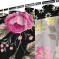 thumbnail image 3 of Pioneer Flower Floral Print Pattern Shower Curtain 72"x84" ,Bathroom Decorative Shower Curtains Set with 12 Hooks,Modern Waterproof Washable Shower Curtain, 3 of 6