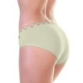 thumbnail image 3 of Angelina Women's Cotton Hiphugger Panties with Flower Detail (6-Pack), 3 of 6