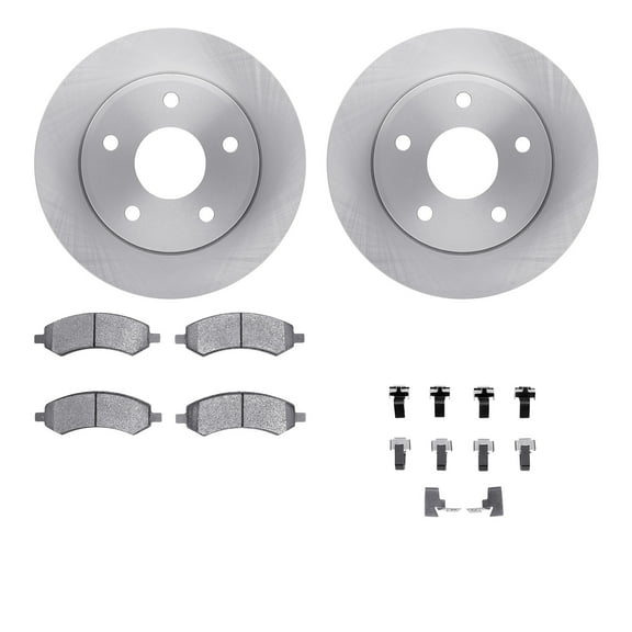Dynamic Friction Company Front Brake Rotors with 5000 Advanced Brake Pads includes Hardware 6512-40462