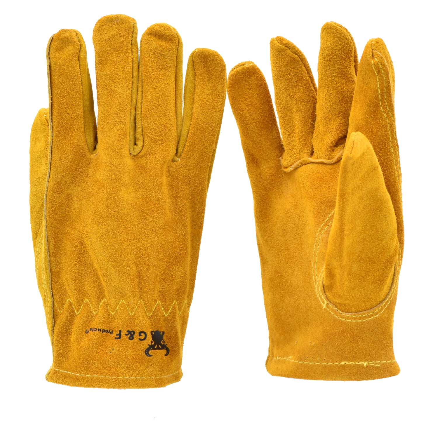 Vintage Leather Gloves Welding gloves Accessories Gloves & Mittens Gardening & Work Gloves Suede Garden Gloves Industrial gloves Man Suede Protection Gloves Metalwork 