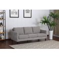 thumbnail image 3 of Topline Home Furnishings Grey 2pc Sofa Loveseat Set, 3 of 3