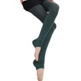 thumbnail image 1 of Lian LifeStyle Women's Fashion Stretch Legging One Size L (Green), 1 of 2