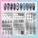 thumbnail image 3 of Juego de 3 placas de estampado de uñas con diseño de ventana floral, plantillas de arte de uñas en vidrio con tulipanes, rosas y margaritas, plantillas para manicura con mariposas., 3 of 7