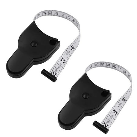 

2pc Automatic Telescopic Mmeasuring Tape For Measuring Body Circumference Home Improvement Black