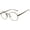 Bronze / Clear, variant on Round Sunglasses - (71) Silver Frame / Clear Lens