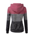 thumbnail image 3 of Doublju Women's 3 Block Lightweight Pullover Hoodie Sweatshirt with Plus Size, 3 of 3