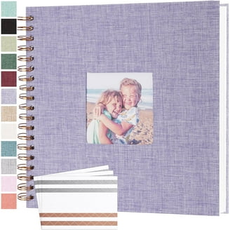 Susiyo Self-Adhesive Photo Album - 40 Pages, PU Leather Cover, Scrapbook For Family, Wedding, Travel (Basketball Design)